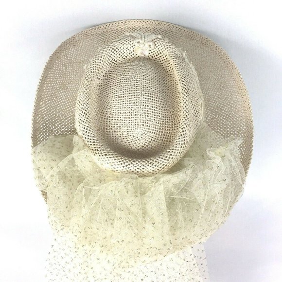 Vintage 80’s Wedding Hat With Veil - Picture 3 of 8